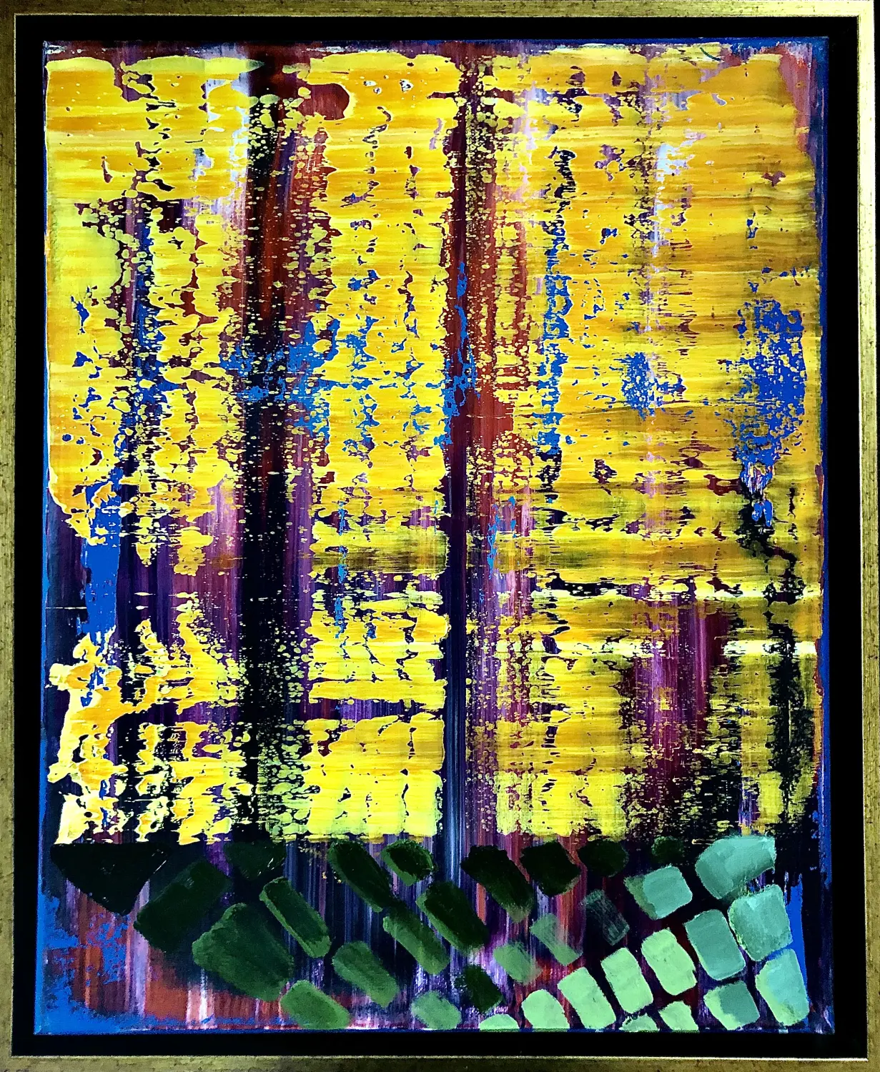 abstract oil and acrylic on canva 