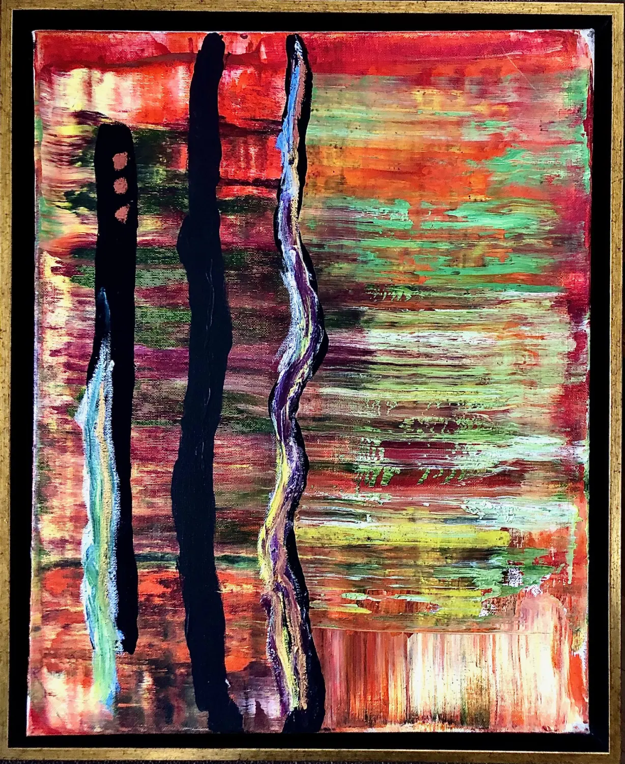 abstract oil on canva 